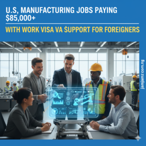 United States Manufacturing Jobs Paying $85,000+ with Work Visa Sponsorship for Foreigners
